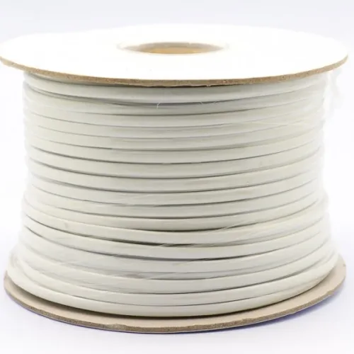 4 core Flat Cord 100m drum Black