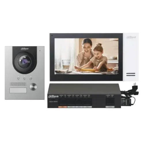 Dahua KTP01L-F Flush IP Villa Outdoor Station & Indoor Monitor