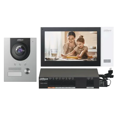 Dahua KTP01L-F Flush IP Villa Outdoor Station & Indoor Monitor